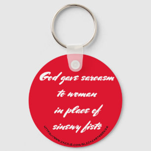 "Sarcasm" Keychain