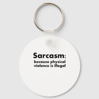 Sarcasm Keychain