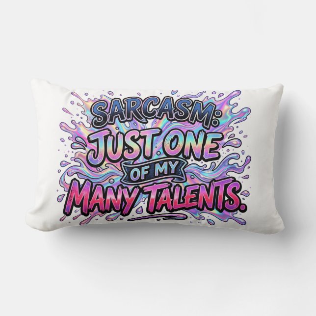 Sarcasm pillow (Front)