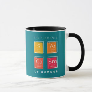 SARCASM The Elements Of Humour Science Funny Mug