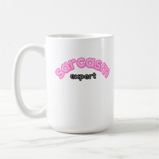 Sarcasme Expert Funny Café Mug | Witty & Sassy Gi