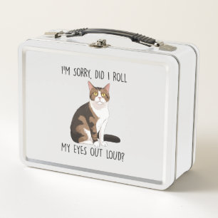 Sarcastic And Cute Cat    Metal Lunch Box