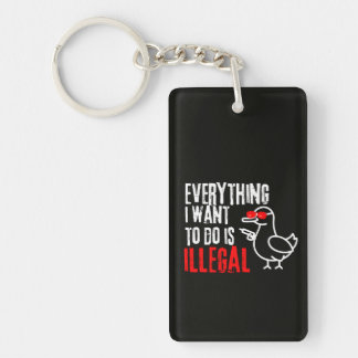 Sarcastic Animal Meme  Keychain