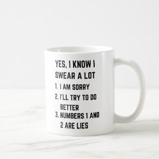 Sarcastic Attitude Mug, Funny Swearing Coffee Mug