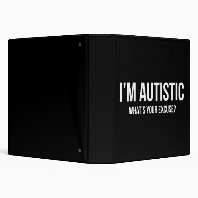 Sarcastic Autism T-shirt - I'm Autistic, What's Yo Binder (Background)