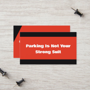  Sarcastic Bad Parking Calling Card