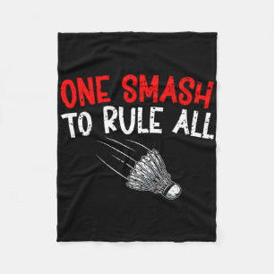 Sarcastic Badminton Player Game Match Humour Joke  Fleece Blanket