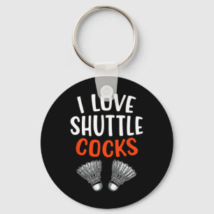 Sarcastic Badminton Player Game Match Humour Joke Keychain