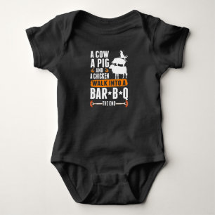 Sarcastic Barbecue Humour Meat Lover Grilling Funn Baby Bodysuit
