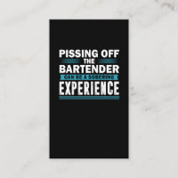 Sarcastic Bartender Alcohol Mixer Barkeeper Jokes