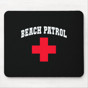 Sarcastic Beach Patrol Beach Cruise Swim Scu Beach Mouse Pad