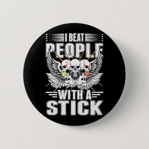Sarcastic Billiard Snooker Cue Sports Pool Player 2 Inch Round Button