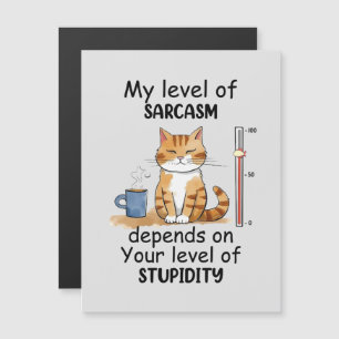 Sarcastic Cat – Funny Orange Art