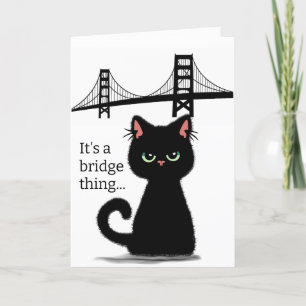 Sarcastic Cat "Get Over It" Greeting or Note Card