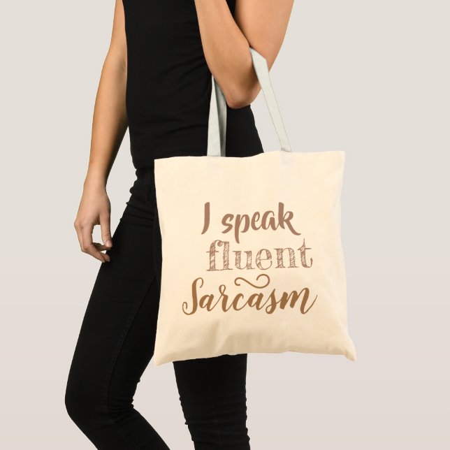 Sarcastic Charm Tote Bag (Front (Product))