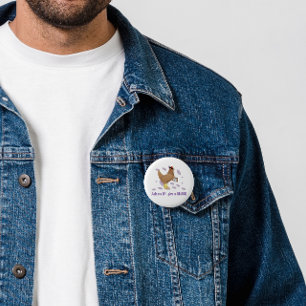 Sarcastic Chicken – Ask Me If I Give a Cluck 2 Inch Round Button