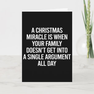 Sarcastic Christmas Saying Funny Xmas Family  Card