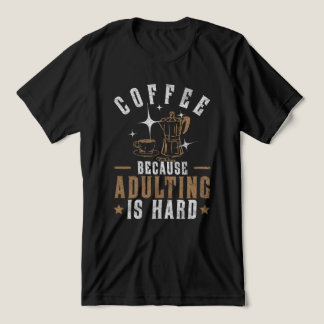 Sarcastic Coffee Quote – Morning Motivation Tri-Blend Shirt