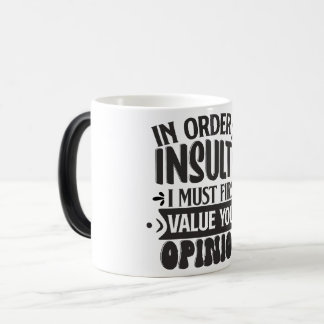 Sarcastic Coffee Quotes Magic Mug