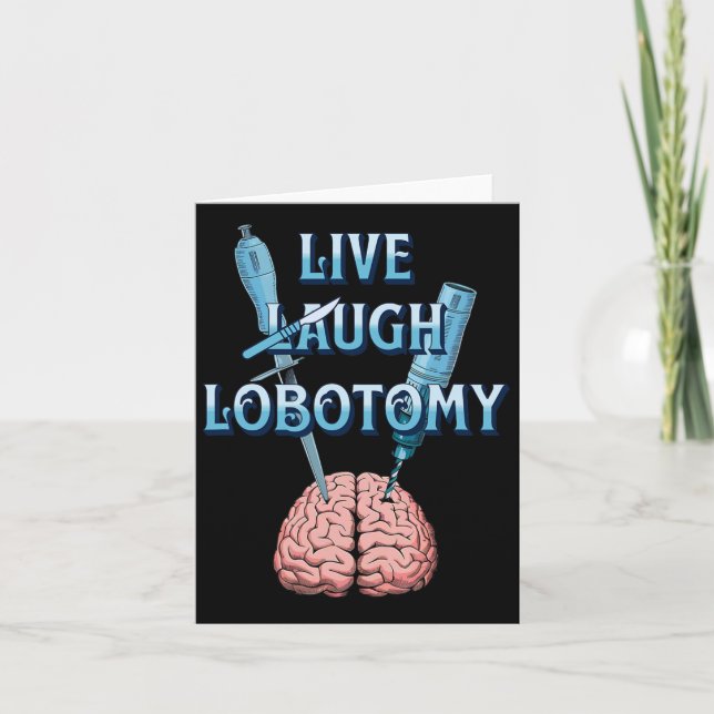 Sarcastic Dark Humour Gothic Live  Card (Front)