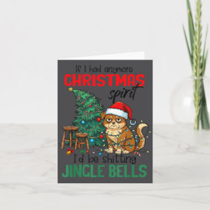 Sarcastic Dog Christmas Srit Ting Jingle Bells Hum Card