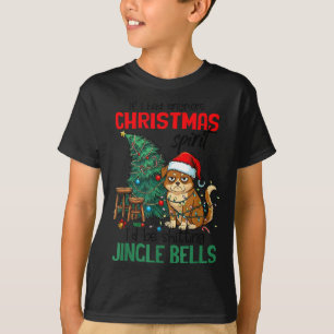 Sarcastic Dog Christmas Srit Ting Jingle Bells Hum T-Shirt