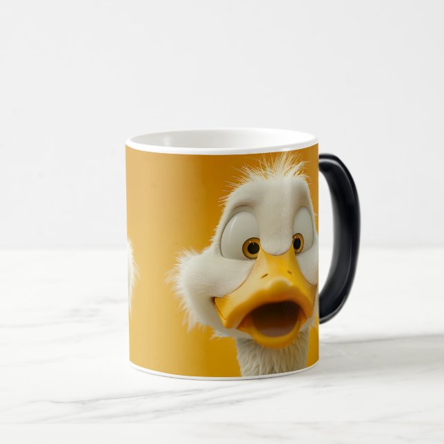 Sarcastic Duck Face 3D Magic Mug (Front Right)