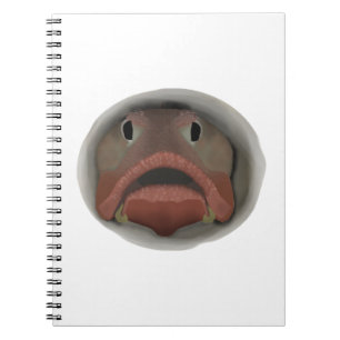 Sarcastic Fringehead - Fish Head Notebook