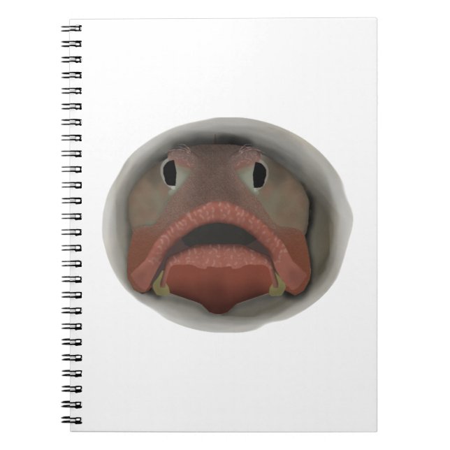 Sarcastic Fringehead - Fish Head Notebook (Front)