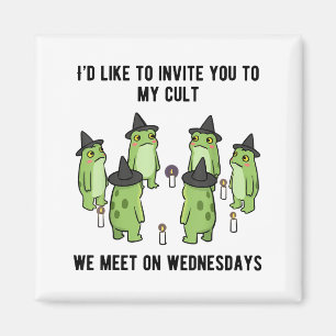 Sarcastic Frog Meme Funny Amphibian Cult Men And W Magnet