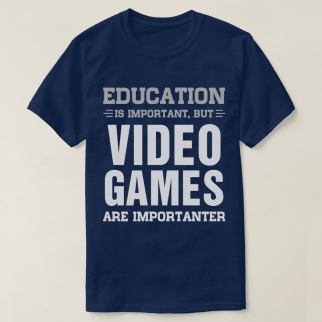 Sarcastic Funny For Gamers Boys Men Video Games T-Shirt (Design Front)