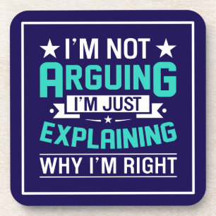 Sarcastic Funny Quote Design Coaster