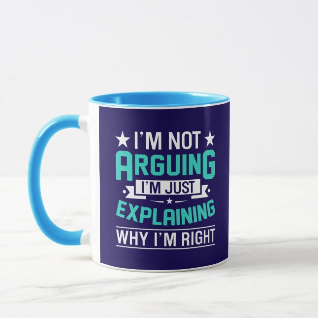 Sarcastic Funny Quote Design Mug (Left)
