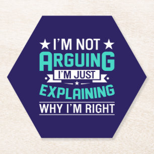 Sarcastic Funny Quote Design Paper Coaster