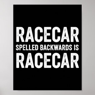Sarcastic funny saying just want drag racing poster