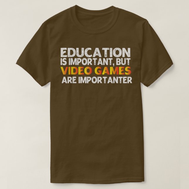Sarcastic Funny Video Games Player  T-Shirt (Design Front)