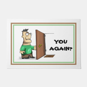 Sarcastic funny welcome mat