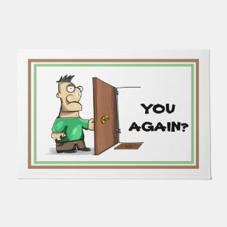 Sarcastic funny welcome mat
