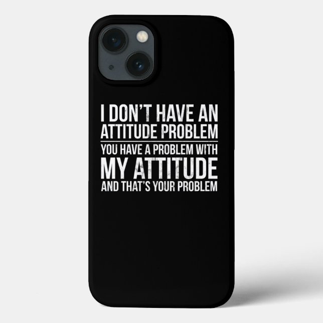 Sarcastic Gag Gift For Snarky People With Black Hu Case-Mate iPhone Case (Back)