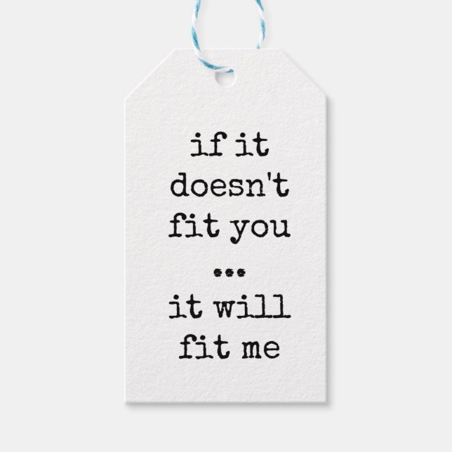 Sarcastic Gift Tags, Funny Gift Label (Front)
