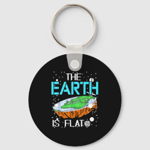Sarcastic Globe Sceptic Joke For Galaxy Fans Keychain