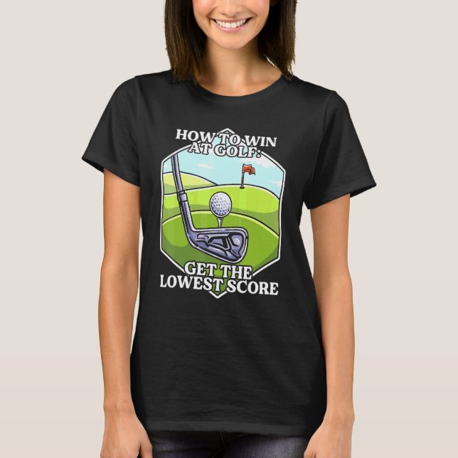 Sarcastic Golf Inspired Golf Sarcasm Related Golf  T-Shirt (Front)