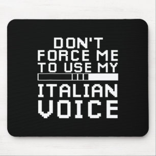 Sarcastic Italian Gamer Italian Sarcasm Gaming Mouse Pad