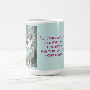 Sarcastic Kurt Cobain Quote Vintage Child Photo Coffee Mug
