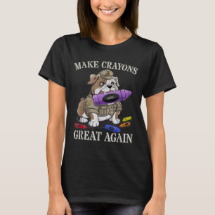Sarcastic Make Crayons Great Officer Family T-Shirt