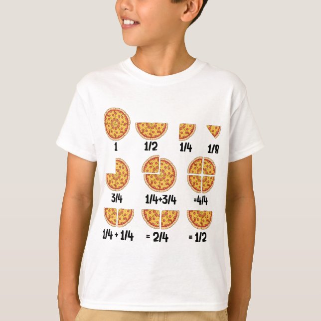 Sarcastic Mathematician Pizza Cheese Quick Math Fr T-Shirt (Front)