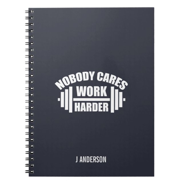 Sarcastic Motivation Workout Notebook (Front)