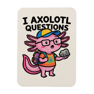 Sarcastic Nerd Axolotl I Axolotl Questions Meme Magnet