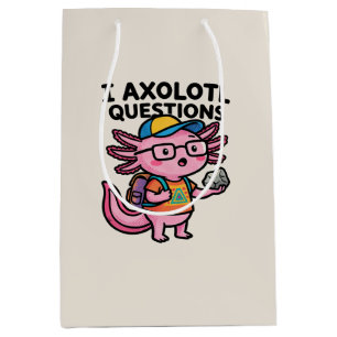 Sarcastic Nerd Axolotl I Axolotl Questions Meme Medium Gift Bag