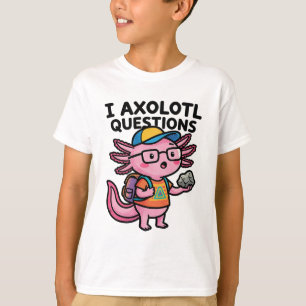 Sarcastic Nerd Axolotl I Axolotl Questions Meme T-Shirt